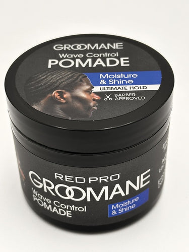 Red Pro Groomane Wave Control Pomade – Moisture & Shine 3 Oz